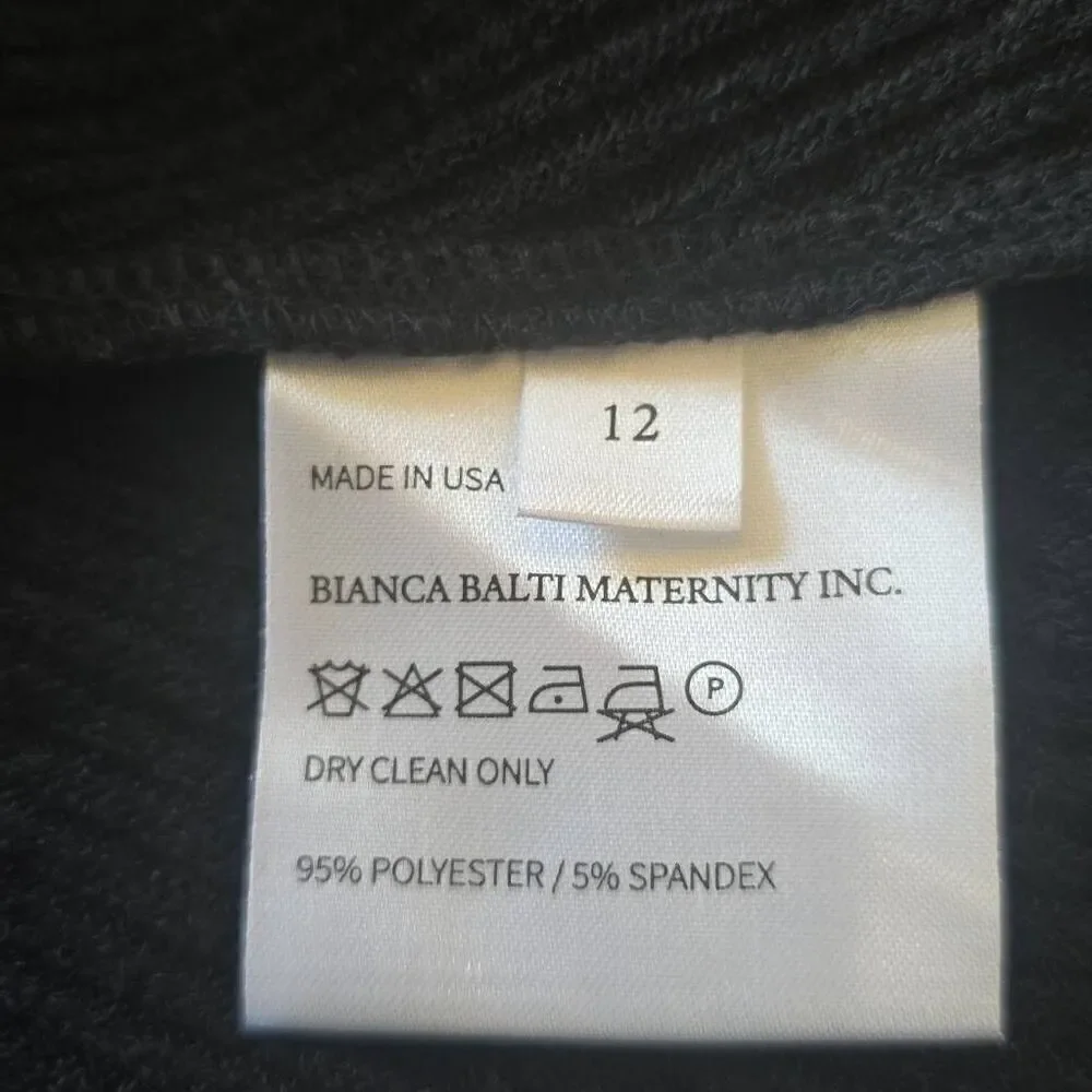 Bianca Balti Maternity Collection- The Wonderland Dress, Black and Silver Lurex,